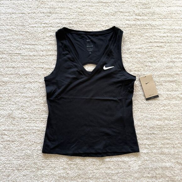 Nike Tops - Nike NWT Dri Fit Tennis Black Tank Top